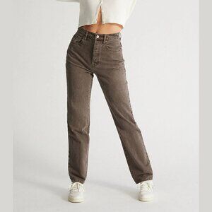 NWOT PacSun Brown High Rise Dad Jeans Size 25